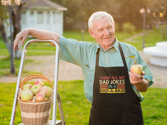 I Keep My Dad Jokes In A Dad A Base Apron | Father's Day Gift | Dad Gift