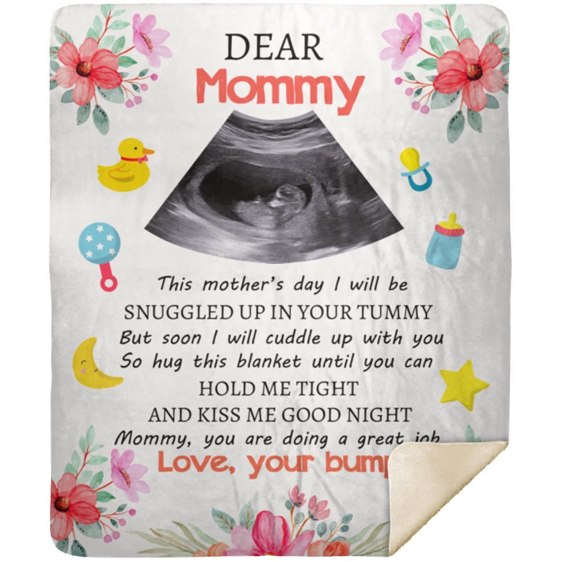 Dear Mommy | This Mother's Day | Premium Mink Sherpa Blanket 50x60