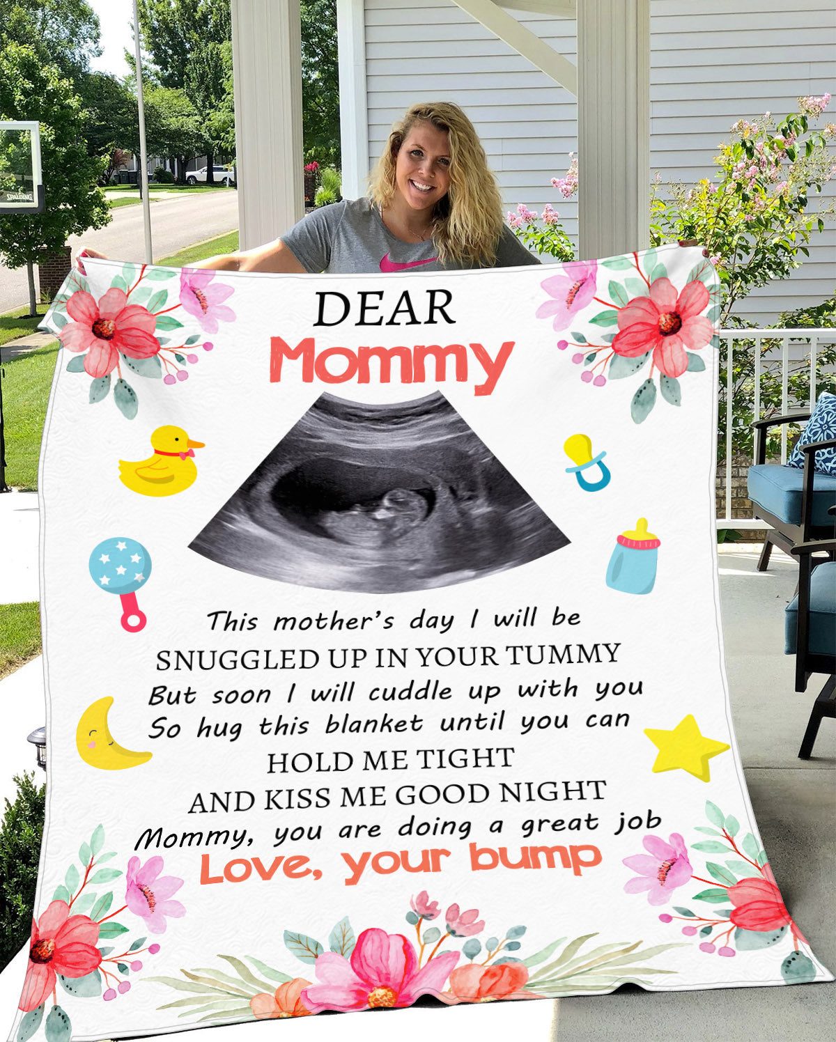 Dear Mommy | This Mother's Day | Premium Mink Sherpa Blanket 50x60